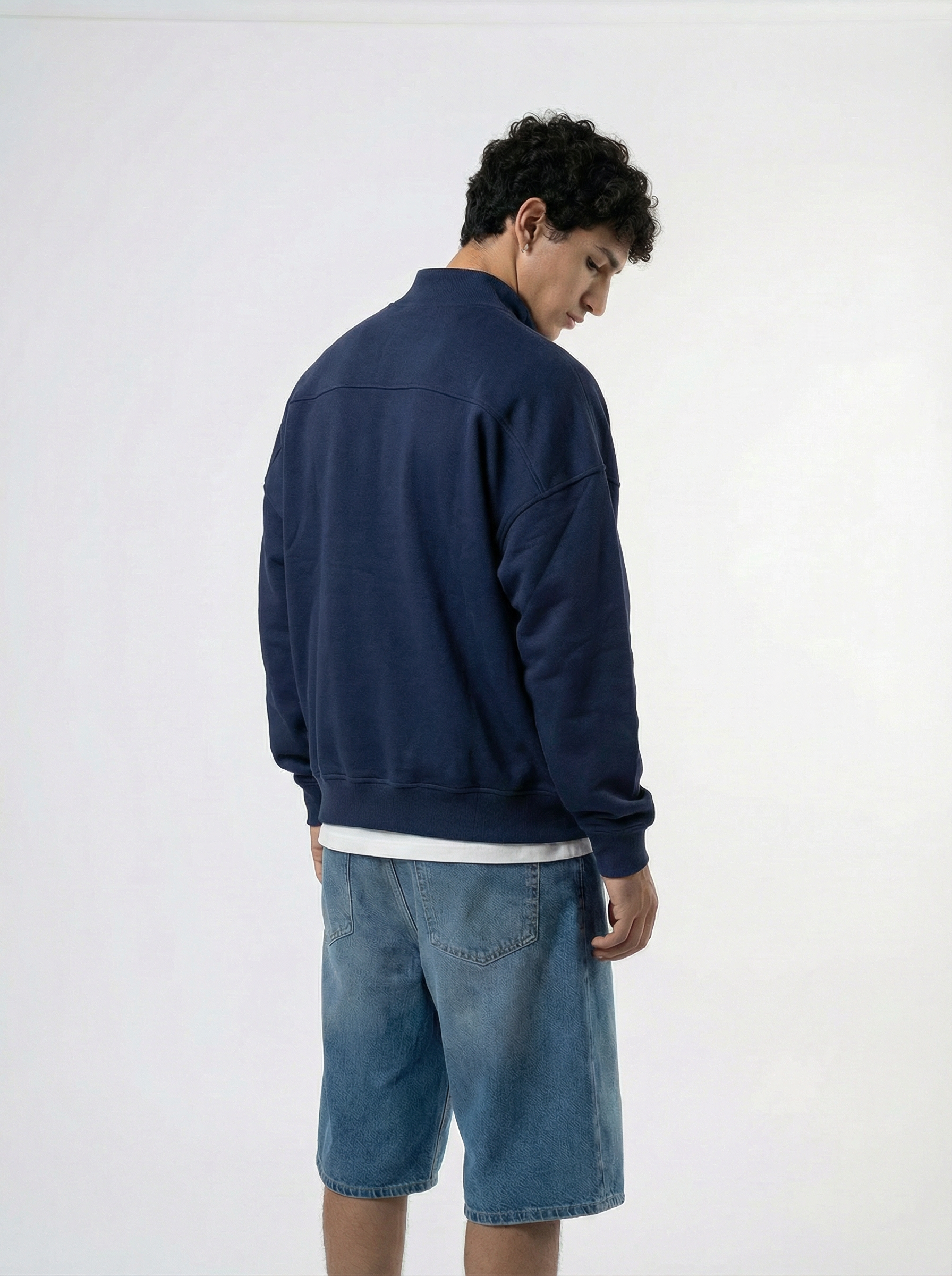 MOCK NECK JACKET MIDNIGHT